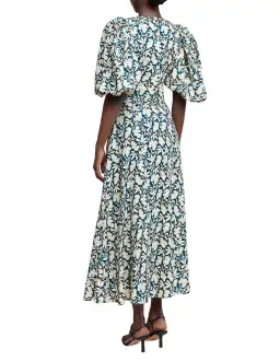 Acler Hamilton Midi Dress Floral for rent on The Volte - image 3