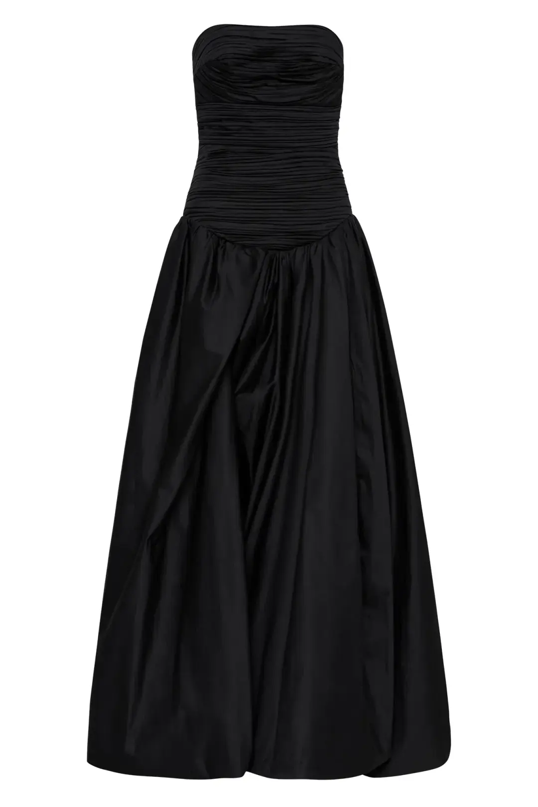 Aje Violette Bubble Hem Maxi Dress Black Size 6 for rent on The Volte - main image