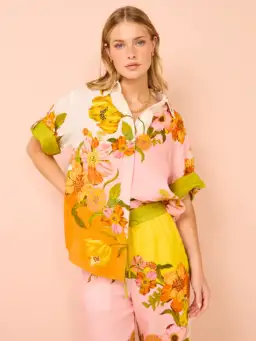 Alemais Silas Shirt Size 8 and Pants Size 12 Set Floral for rent on The Volte - image 2