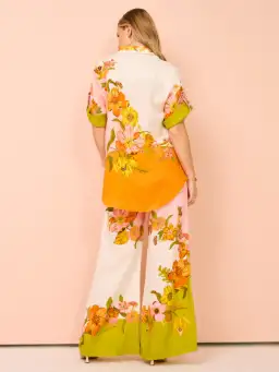 Alemais Silas Shirt Size 8 and Pants Size 12 Set Floral for rent on The Volte - image 4