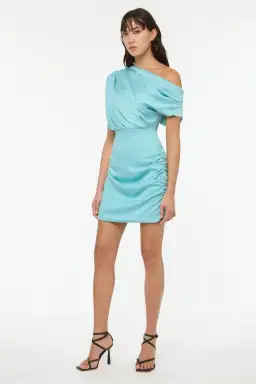 Manning Cartell Talking Point Mini Dress Sky Blue Size 8 for rent on The Volte - image 3