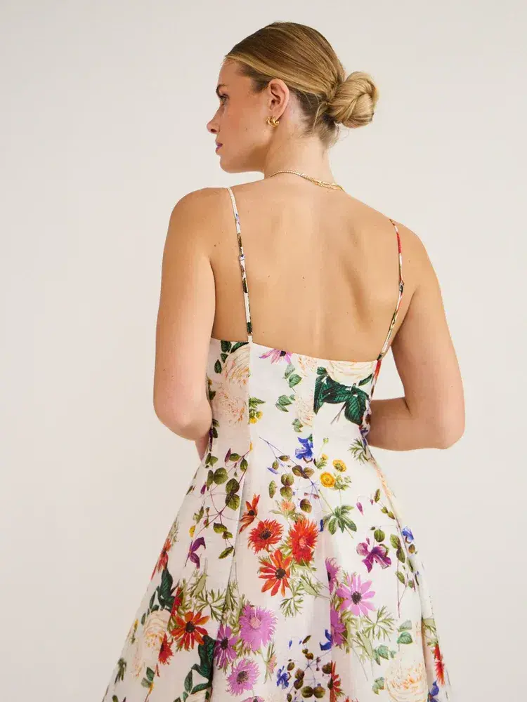 Sofia The Label Enchanted Floral Midi Dress Enchanted Floral Size 8 for rent on The Volte - main image