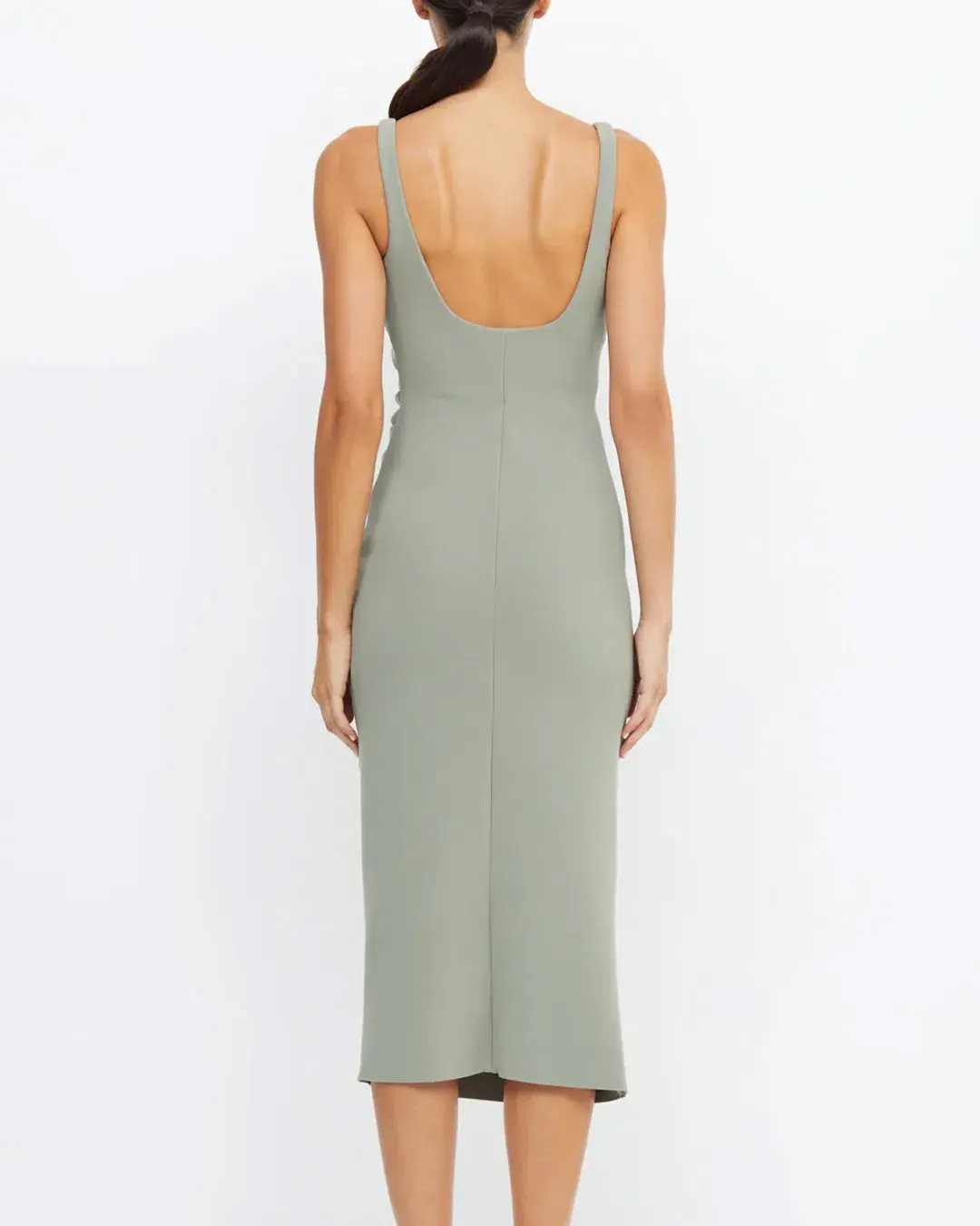 Bec & Bridge Be Mine Square Neck Dress Sage Size 10 - Image 3