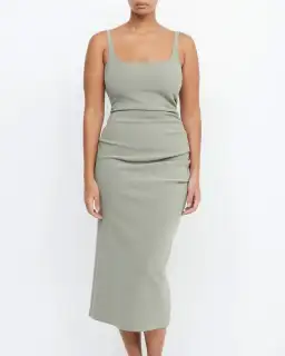 Bec & Bridge Be Mine Square Neck Dress Sage Size 10 for rent on The Volte - image 2