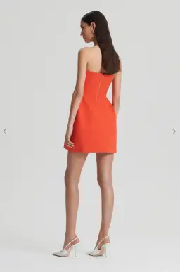 Scanlan Theodore crepe knit peplum dress for rent on The Volte - image 3