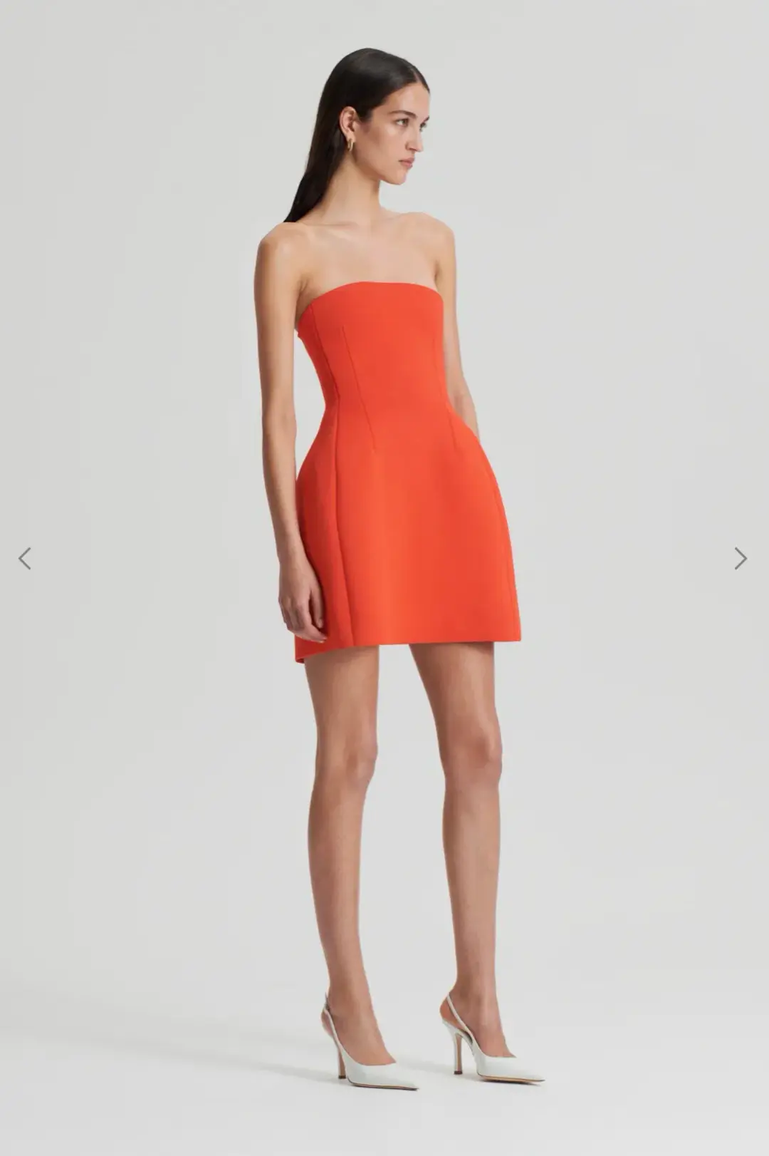 Scanlan Theodore crepe knit peplum dress for rent on The Volte - main image