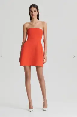 Scanlan Theodore crepe knit peplum dress for rent on The Volte - image 2