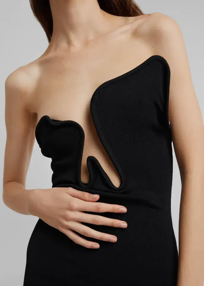 Christopher Esber Salacia Wire Top Black Size 6 for rent on The Volte - main image