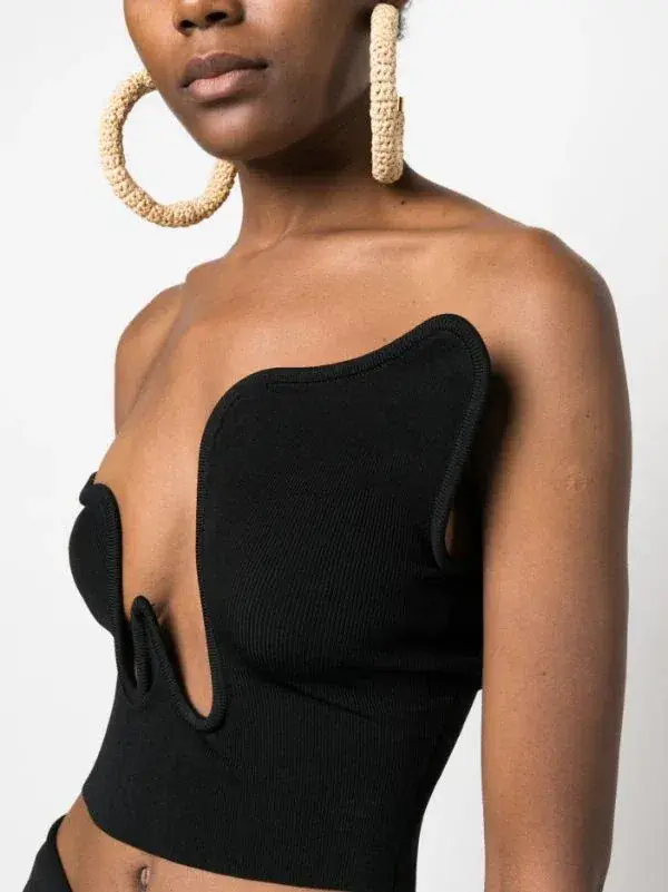 Christopher Esber Salacia Wire Top Black Size 6 for rent on The Volte - main image