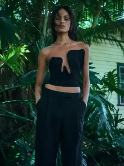 Christopher Esber Salacia Wire Top Black Size 6 for rent on The Volte - image 1