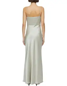 Bec & Bridge Nadia Square Neckline Tuck Detailing Maxi Dress Ecru Size 10 for rent on The Volte - image 4