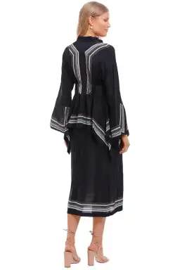 KITX Lady Boss Scarf Shirt Dress in Black Size 8 for rent on The Volte - image 3