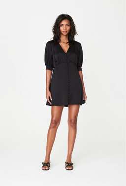Rowie Albi Mini Dress Noir Size 8 for rent on The Volte - image 1