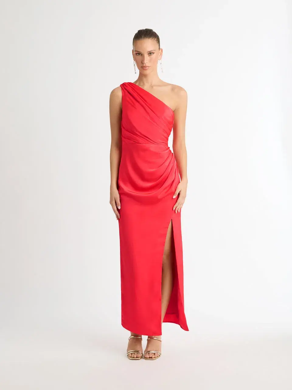 Sheike Glamour Maxi Dress Red Size 14 for rent on The Volte - main image