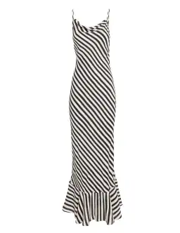 SALONI Stella Dress in Brushstroke Stripes Size 10 for rent on The Volte - image 3