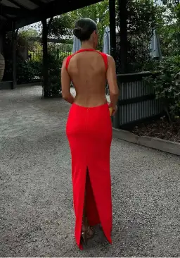 Effie Kats Valencia Gown Red Size M/Au 10 for rent on The Volte - image 2