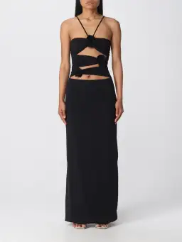 Maygel Coronel Veranera Midi Dress Black Size 8