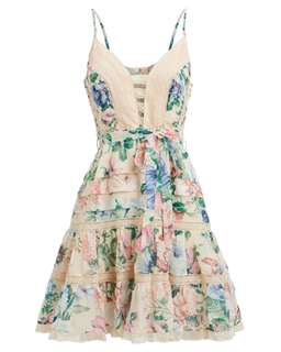 Zimmermann Verity Scallop Short Dress Print Size 2/ AU 12 for rent on The Volte - image 6