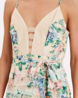 Zimmermann Verity Scallop Short Dress Print Size 2/ AU 12 for rent on The Volte - image 5