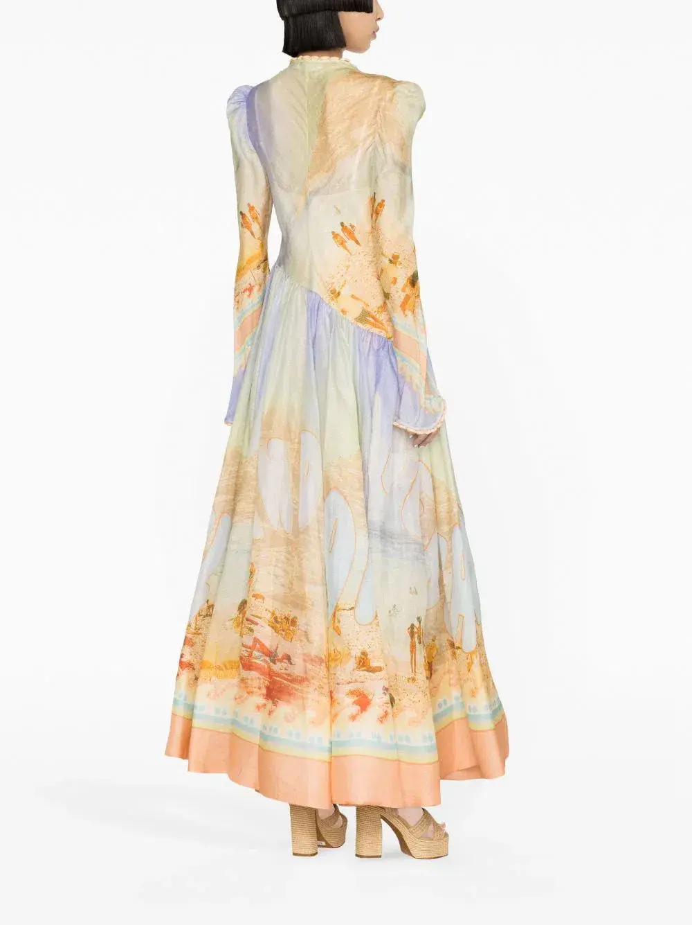 Zimmermann Tama Printed Maxi Dress Multi Size 2 / AU 12 for rent on The Volte - main image