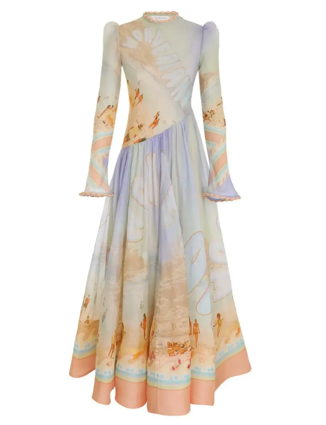 Zimmermann Tama Printed Maxi Dress Multi Size 2 / AU 12 for rent on The Volte - main image