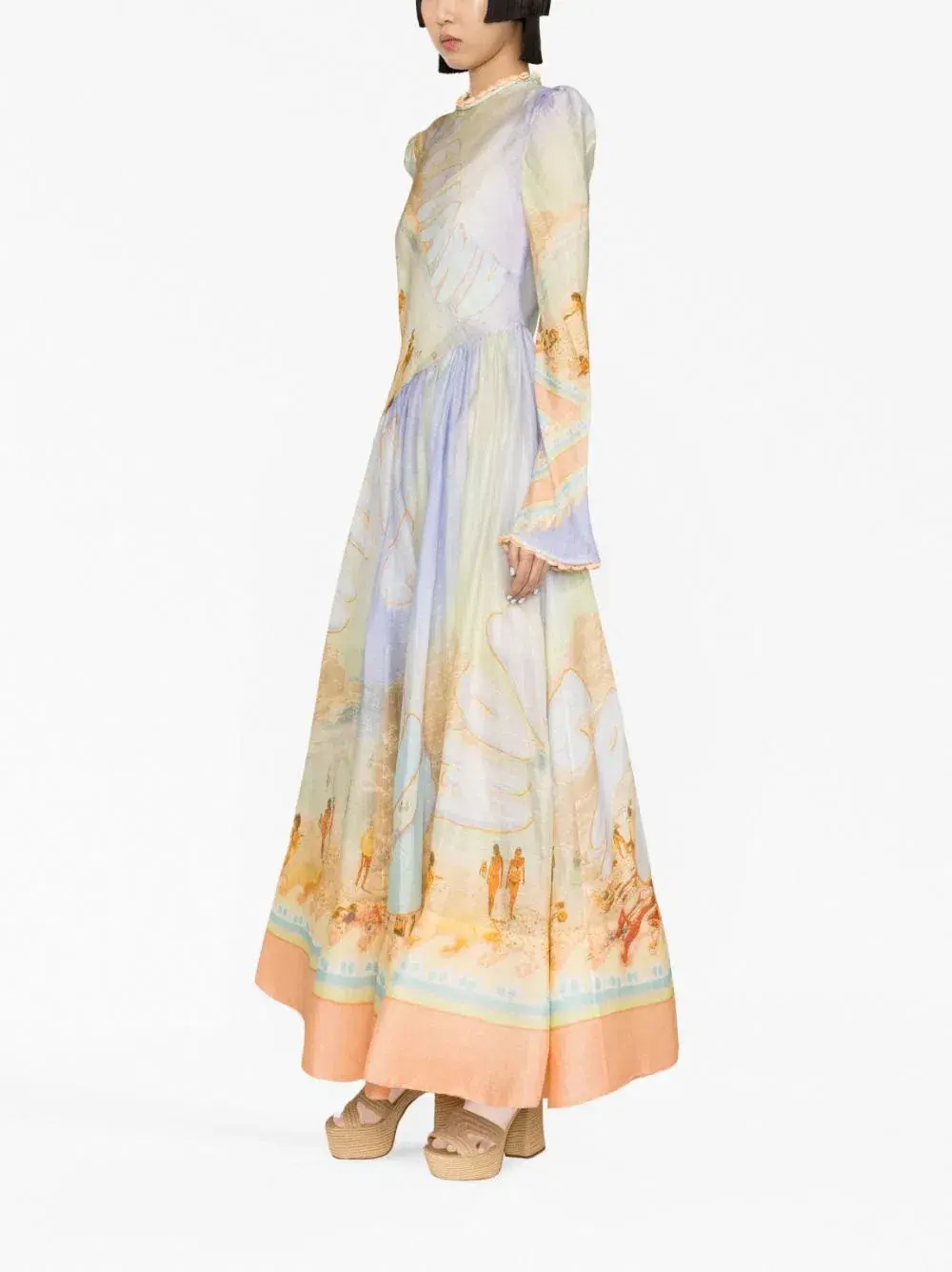 Zimmermann Tama Printed Maxi Dress Multi Size 2 / AU 12 for rent on The Volte - main image