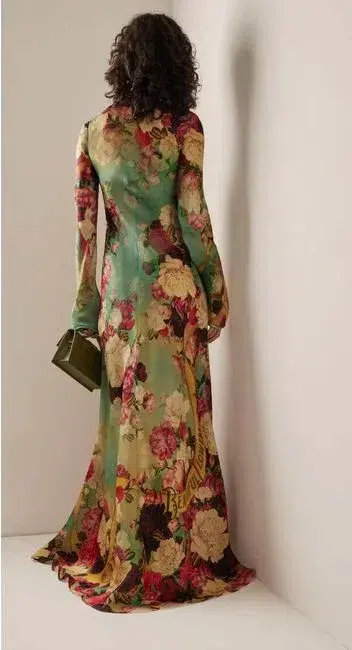 Zimmermann Wonderland Bias Slip Dress Floral Size 2 / AU 12 for rent on The Volte - main image