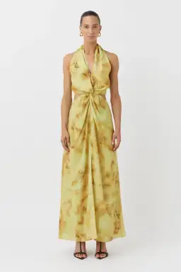 Camilla and Marc Koa Cocoon Maxi Dress Yellow Size 6 for rent on The Volte - image 1