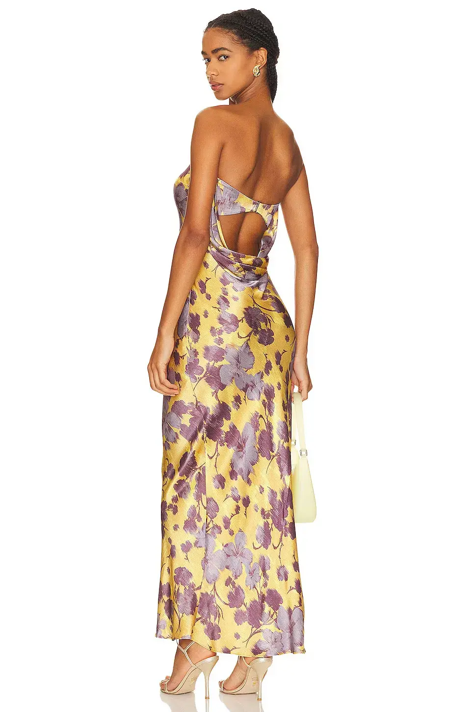 Bec & Bridge Moondance Strapless Dress Golden Violet Size 12 for rent on The Volte - main image