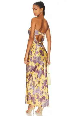 Bec & Bridge Moondance Strapless Dress Golden Violet Size 12 for rent on The Volte - image 2