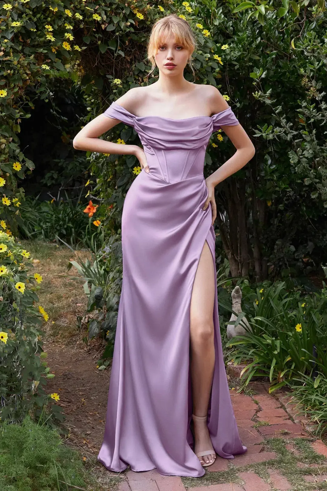 Cinderella Divine Villoni Boutique 7492 Lavender Size US 4 for rent on The Volte - main image