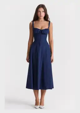 House Of CB Carmen Midi Navy Size M / AU 10 for rent on The Volte - image 1