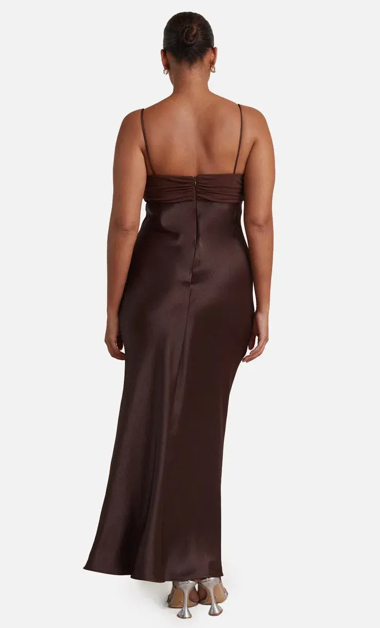 Bec & Bridge Julieta V Maxi Dress Brown Size 8 - Image 2