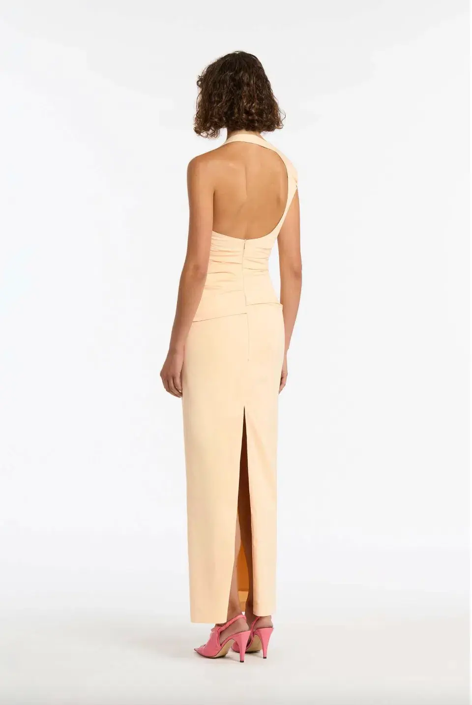 Sir The Label Giacomo Gathered Gown Butter Yellow Size 3/ AU 12 for rent on The Volte - main image