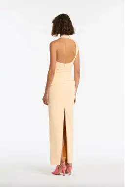 Sir The Label Giacomo Gathered Gown Butter Yellow Size 3/ AU 12 for rent on The Volte - image 2