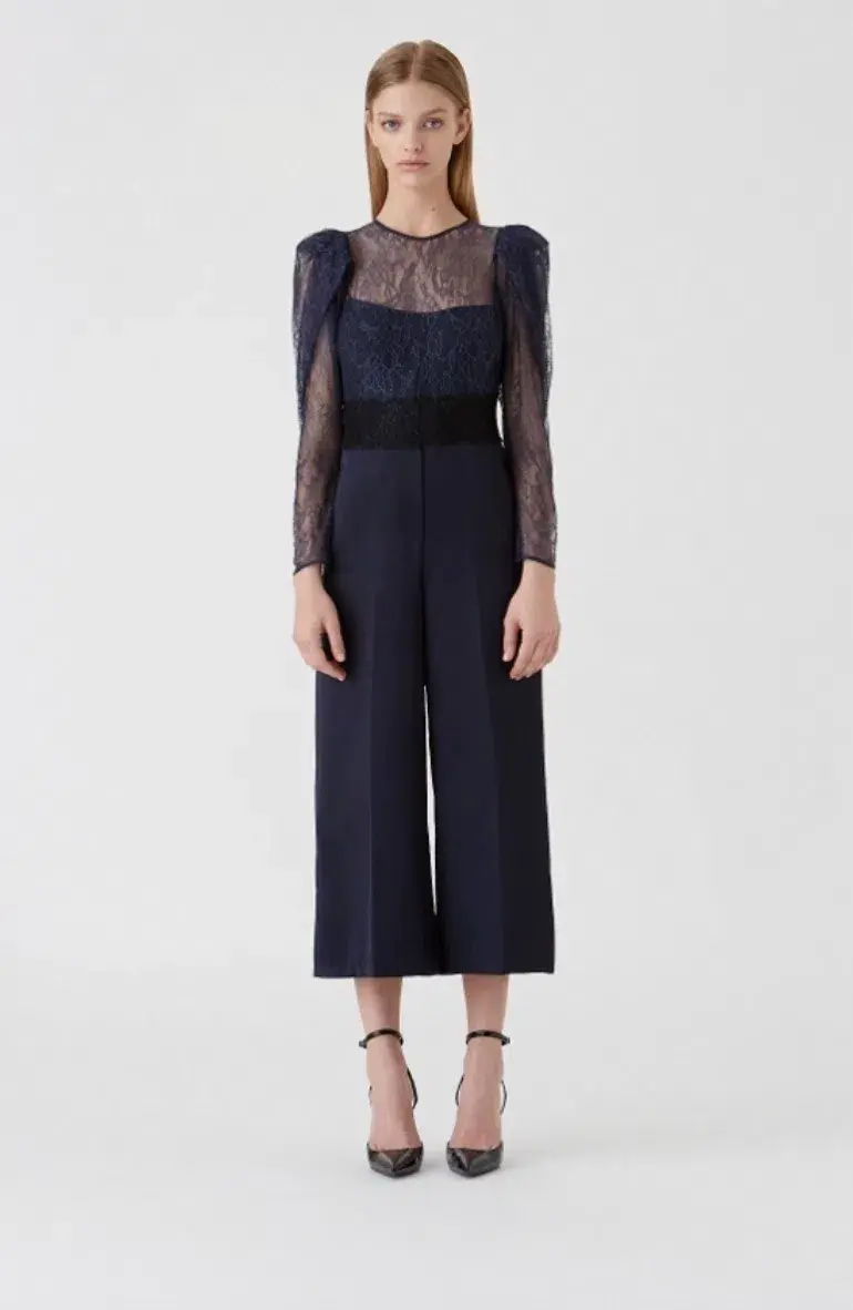 Camilla & Marc Harper Jumpsuit Navy Size 10 for rent on The Volte - main image