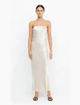 Bec and Bridge Strapless Moondance Dress in Sand Size 8 for rent on The Volte - image 1