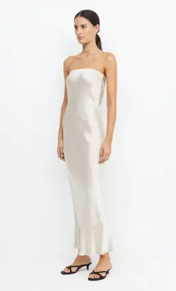 Bec and Bridge Strapless Moondance Dress in Sand Size 8 for rent on The Volte - image 2