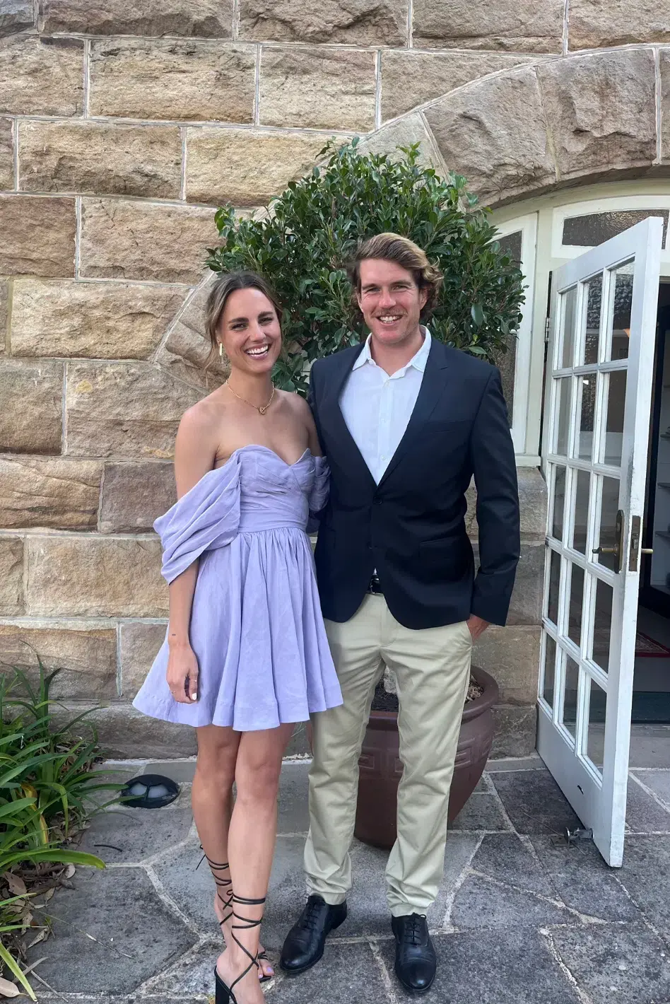 Aje Zorina Sweetheart Mini Dress Lilac Size 8 - Image 4