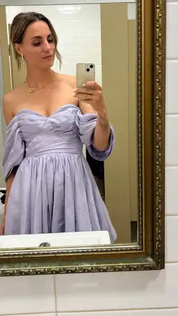 Aje Zorina Sweetheart Mini Dress Lilac Size 8 for rent on The Volte - image 5