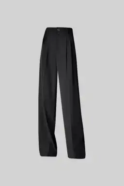 Sierra Darien Cut Out Shoulder Jacket and High Waist Loose Pants Set Black Size M / AU 10 for rent on The Volte - image 10