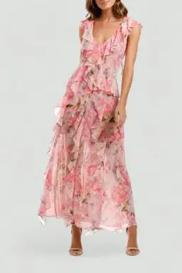 Misa LA Claudita Dress in Pink Size 12