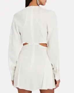 Christopher Esber Ruched Floating Sleeve Mini Dress White Size 12 for rent on The Volte - image 2