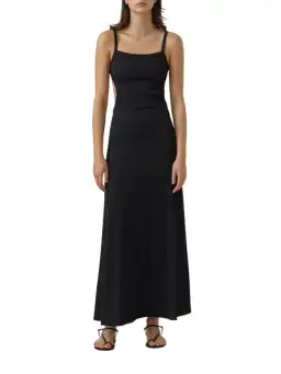 Christopher Esber Backless Wire Back Dress Black Size 12 for rent on The Volte - image 1