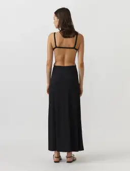 Christopher Esber Backless Wire Back Dress Black Size 12 for rent on The Volte - image 3