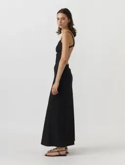 Christopher Esber Backless Wire Back Dress Black Size 12 for rent on The Volte - image 2
