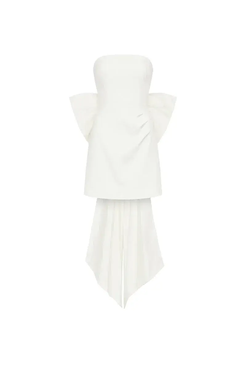 Rebecca Vallance Madeline Strapless Mini White Size 8 for rent on The Volte - main image