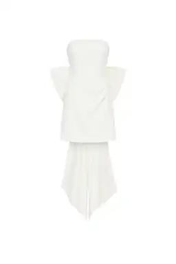 Rebecca Vallance Madeline Strapless Mini White Size 8 for rent on The Volte - image 2