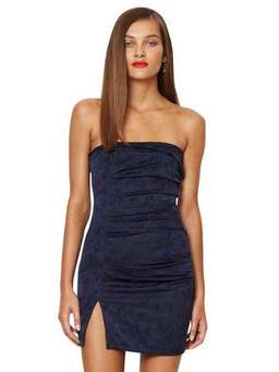 Bec and Bridge Kitten Kiss Mini Dress Navy 10