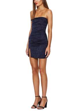 Bec and Bridge Kitten Kiss Mini Dress Navy 10